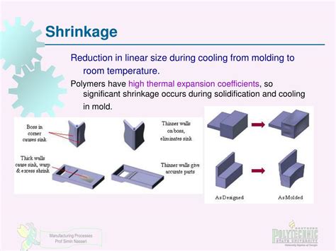 injection molding process shrinkage